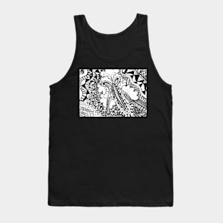 Zenspiration meditative ink drawing Tank Top